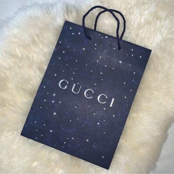NEW! GUCCI Shopping Bag, Navy with Stars & Constellations, GORGEOUS! - Picture 15 of 15